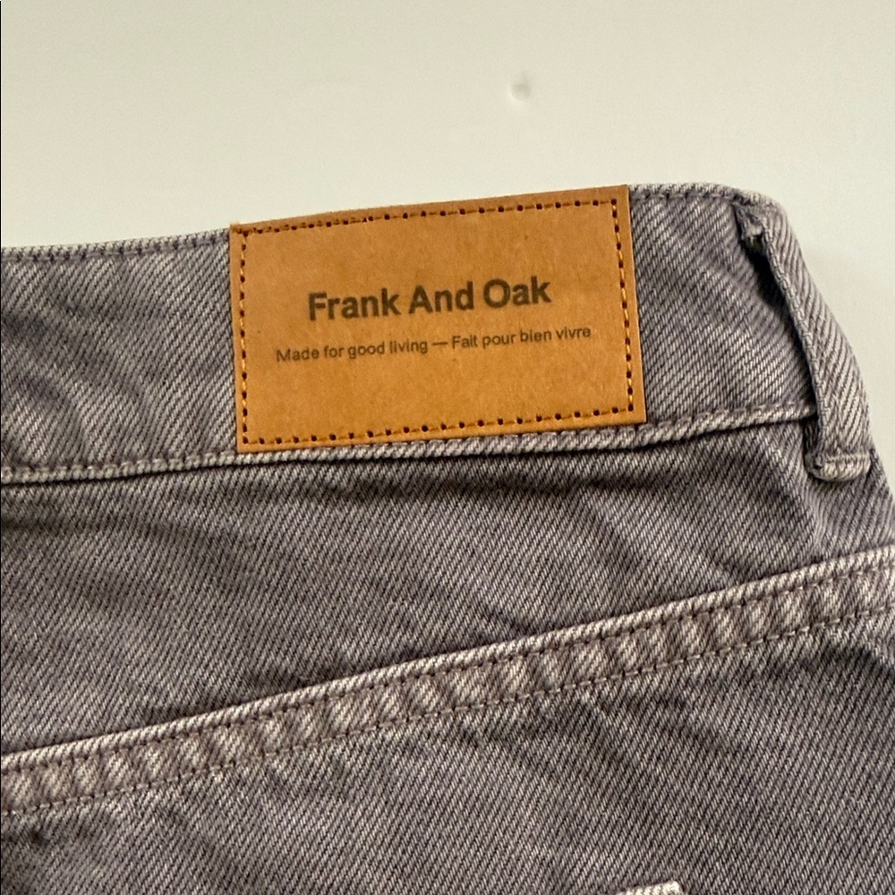 Frank & Oak A-Line Denim Skirt in Faded Mauve - Women's - Picture 4 of 5